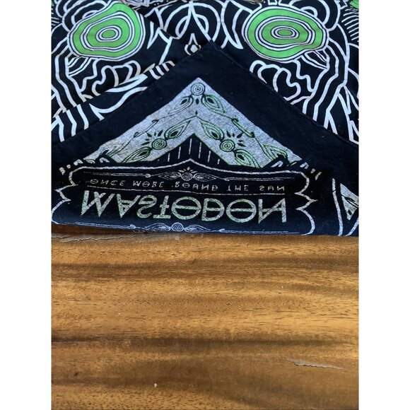 Official Mastodon ONCE MORE 'ROUND THE SUN Bandana Green/Black 19” X 20” - Picture 10 of 10
